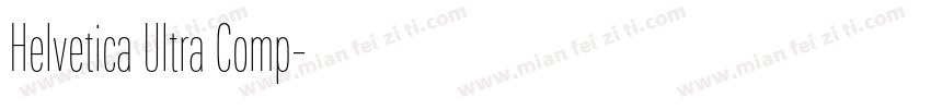 Helvetica Ultra Comp字体转换